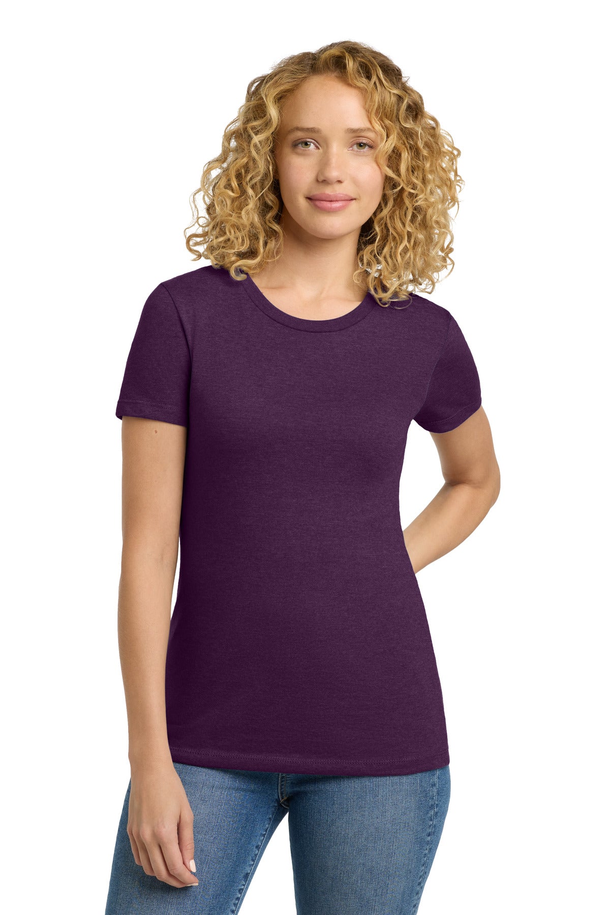 Next Level Apparel Women's CVC Tee. NL6610 - Plum - front
