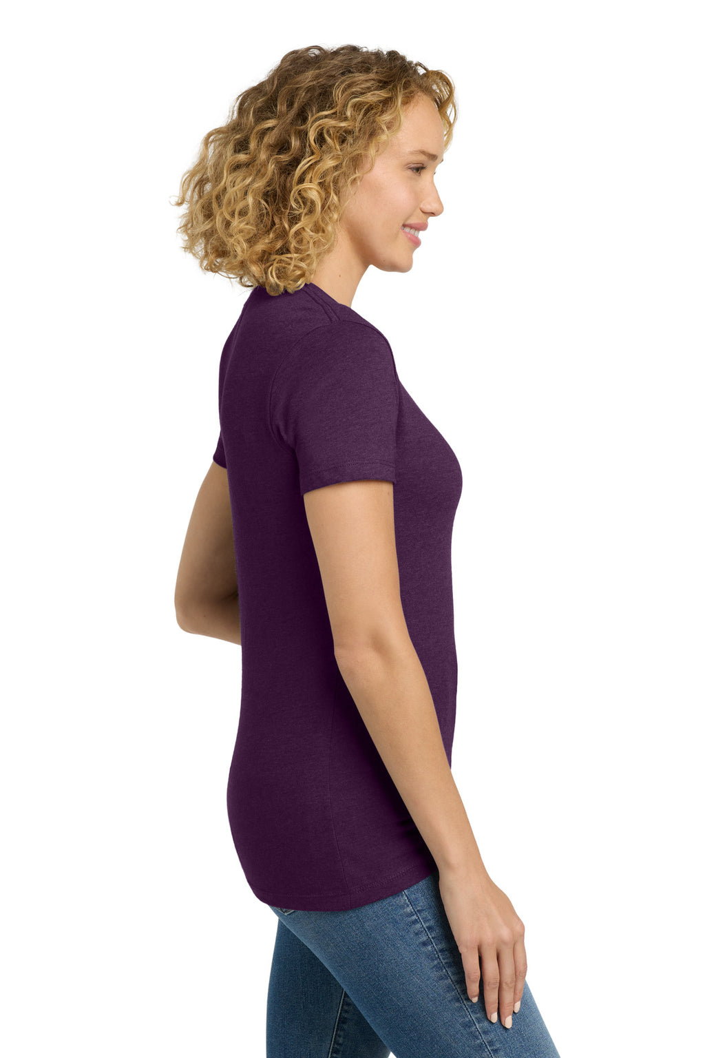 Next Level Apparel Women's CVC Tee. NL6610 - Plum - side