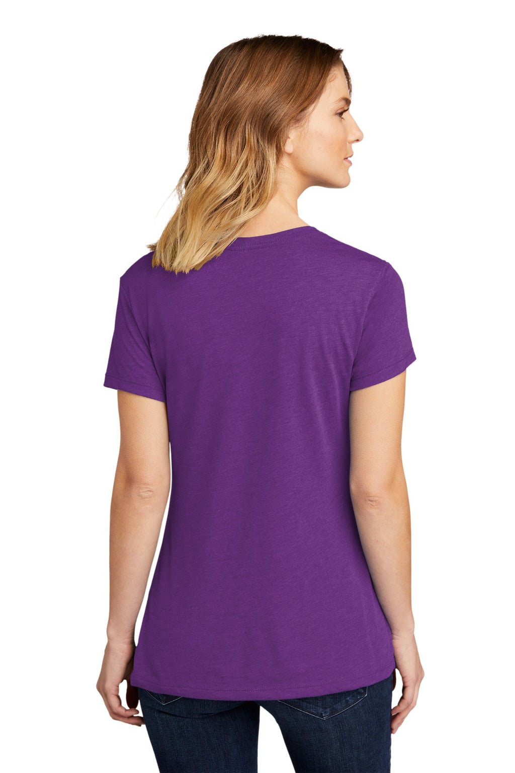 Next Level Apparel Women's CVC Tee. NL6610 - Purple Berry - back