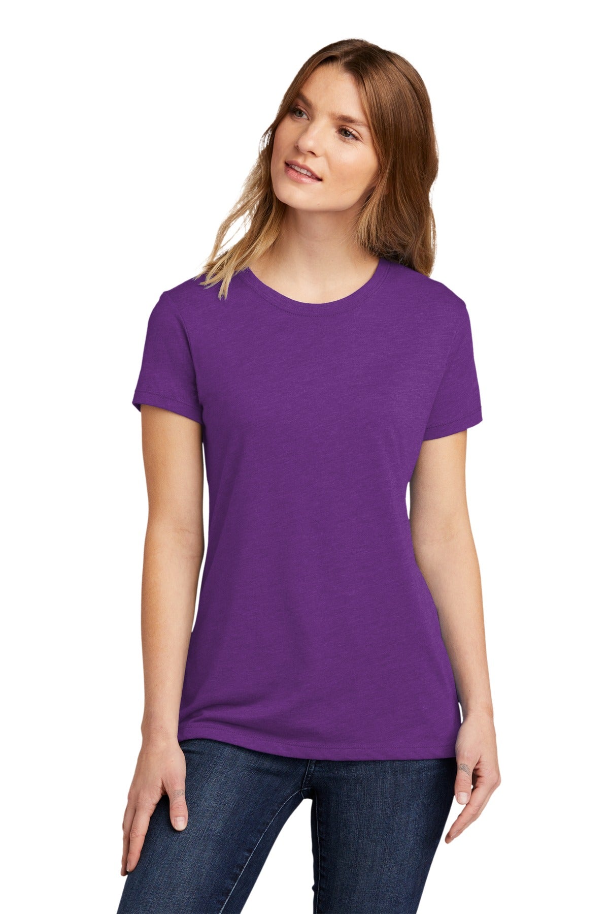 Next Level Apparel Women's CVC Tee. NL6610 - Purple Berry - front