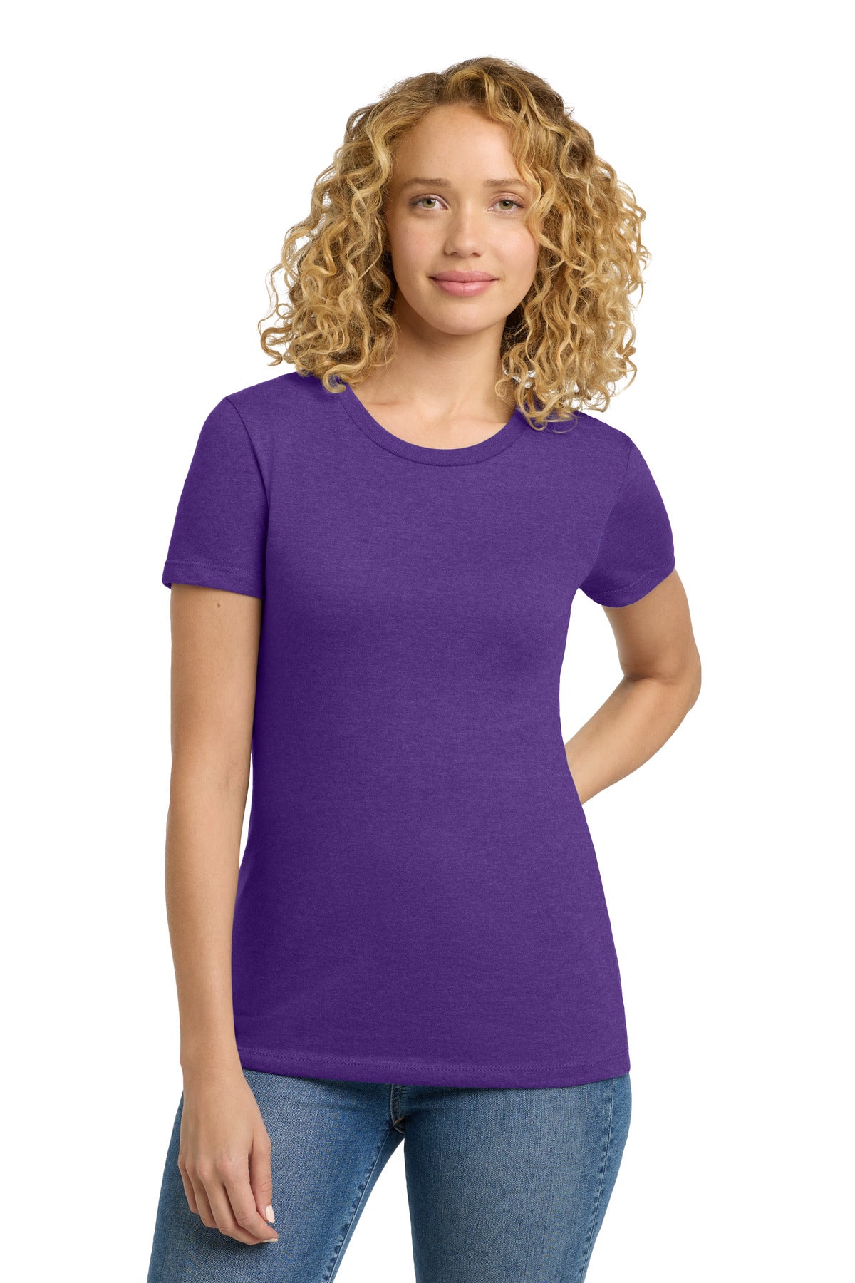 Next Level Apparel Women's CVC Tee. NL6610 - Purple Rush - front