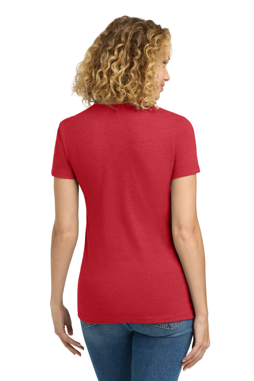 Next Level Apparel Women's CVC Tee. NL6610 - Red - back