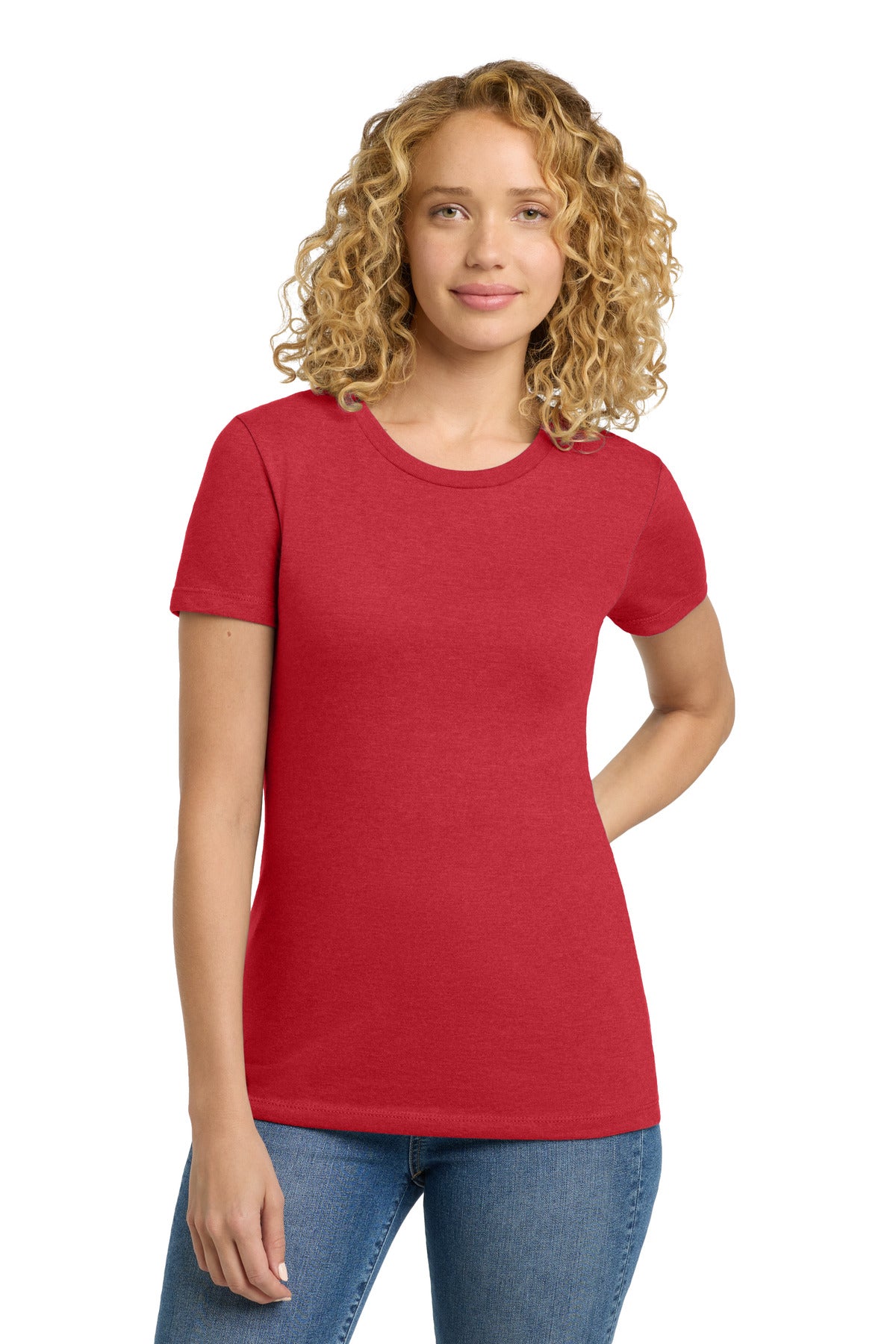 Next Level Apparel Women's CVC Tee. NL6610 - Red - front