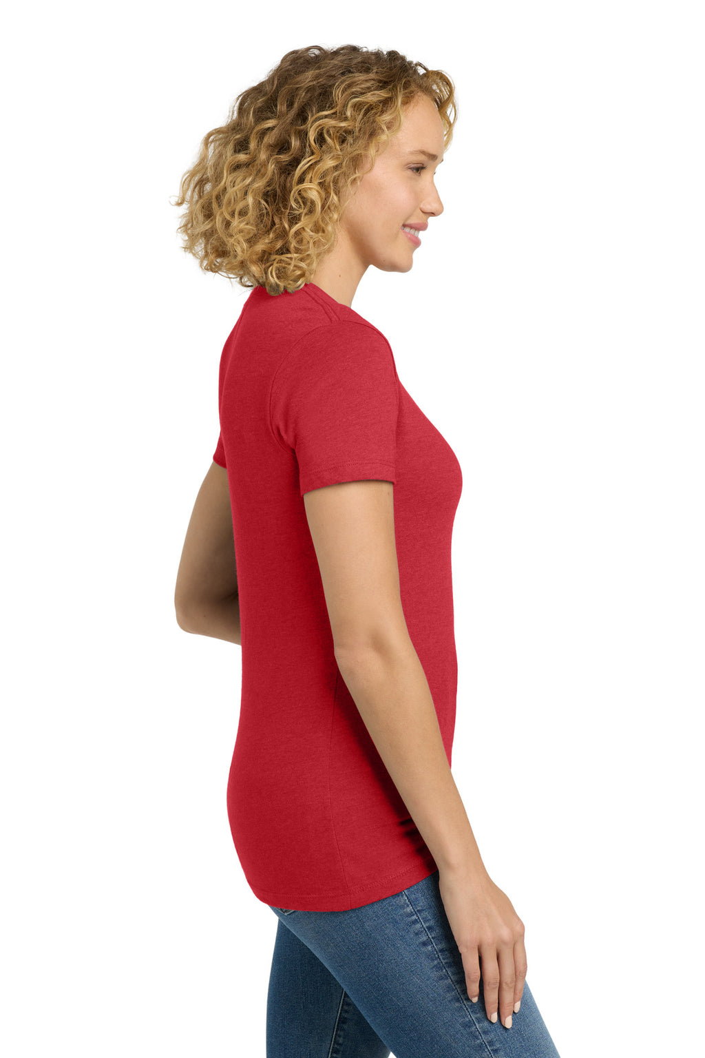 Next Level Apparel Women's CVC Tee. NL6610 - Red - side