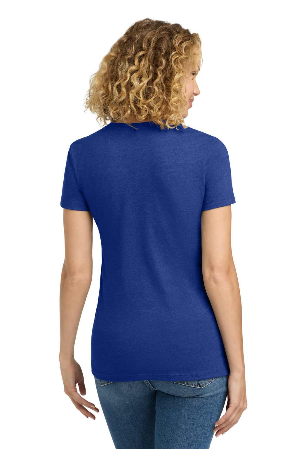 Next Level Apparel Women's CVC Tee. NL6610 - Royal - back