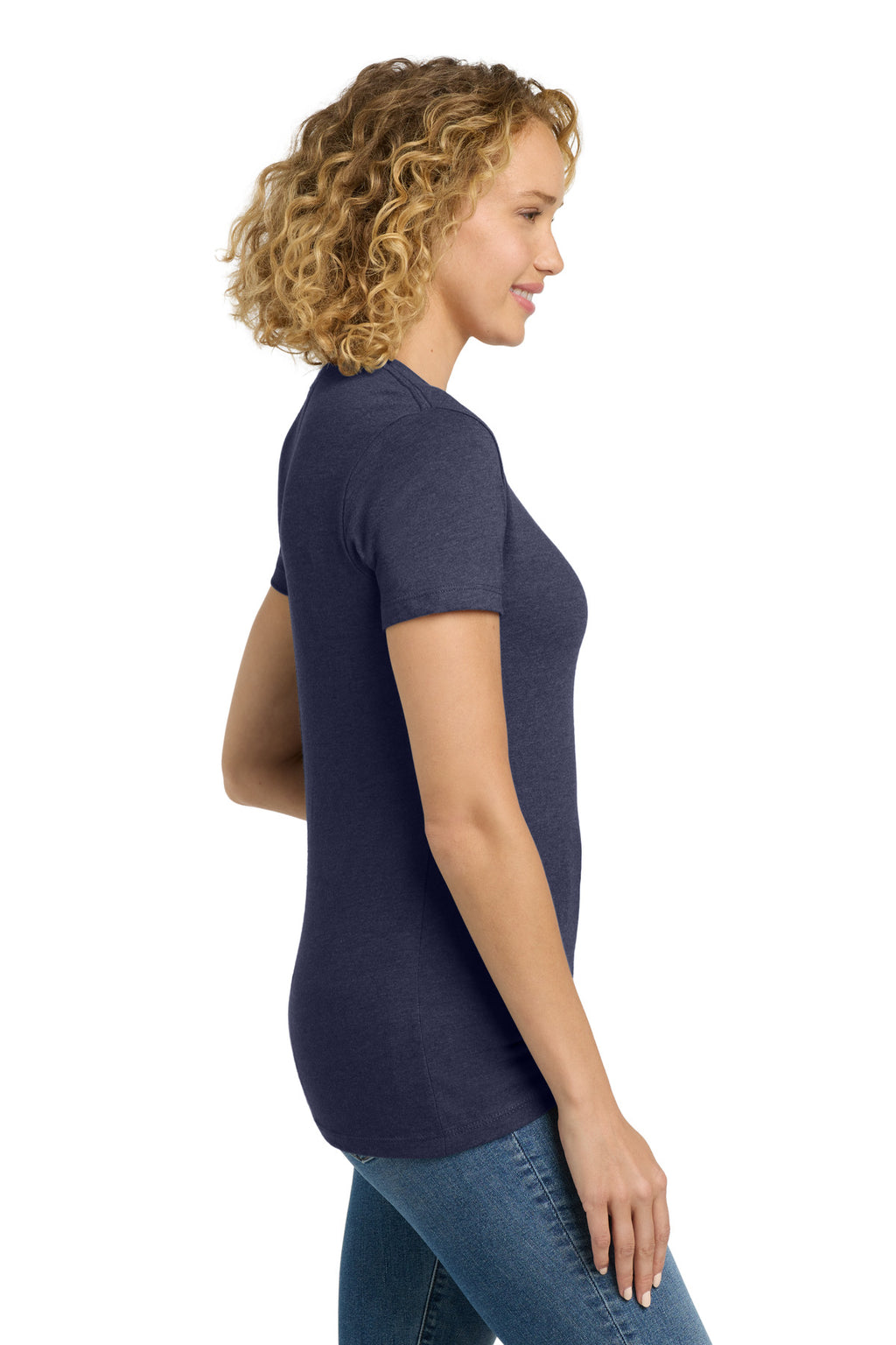 Next Level Apparel Women's CVC Tee. NL6610 - Storm - side