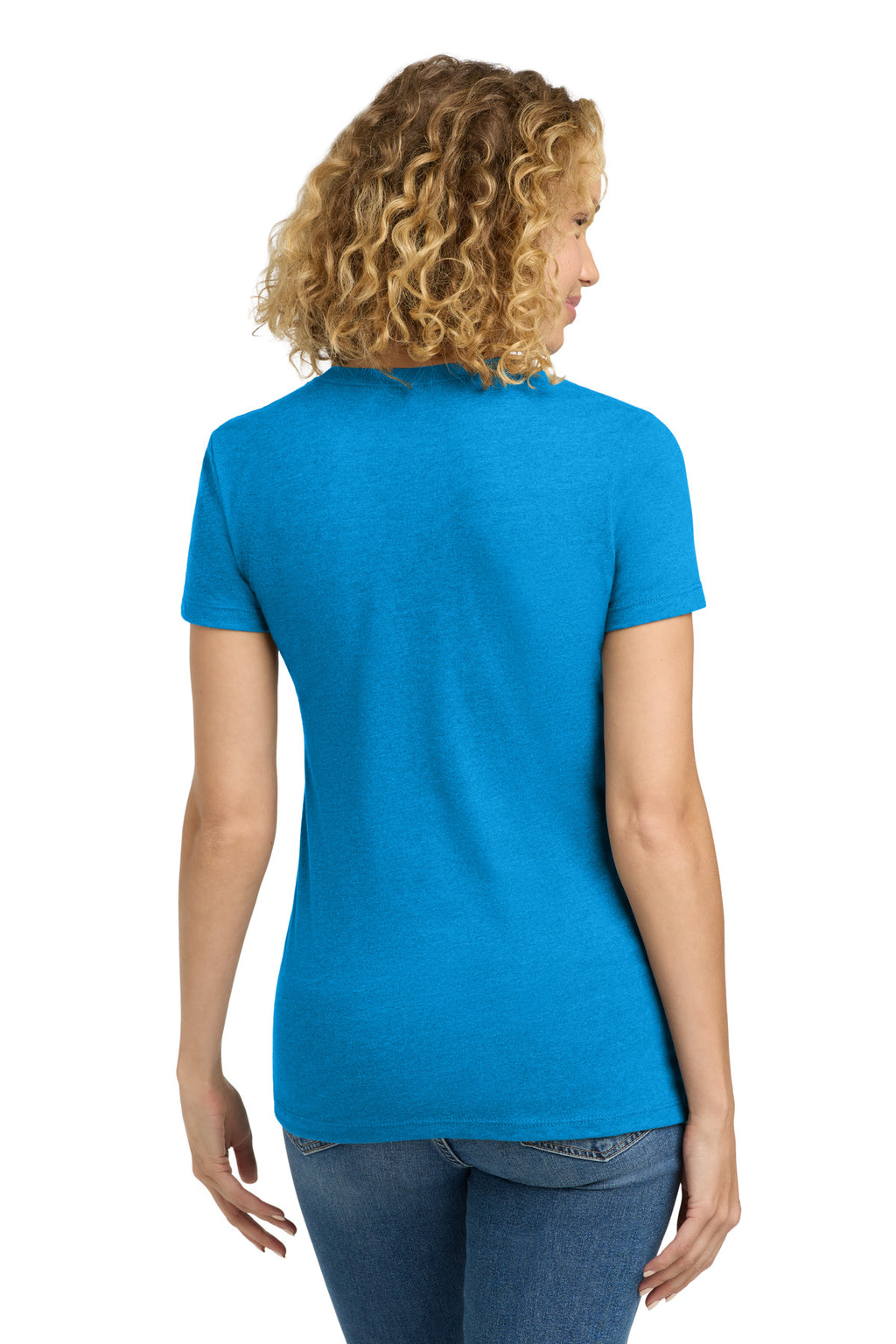 Next Level Apparel Women's CVC Tee. NL6610 - Turquoise - back
