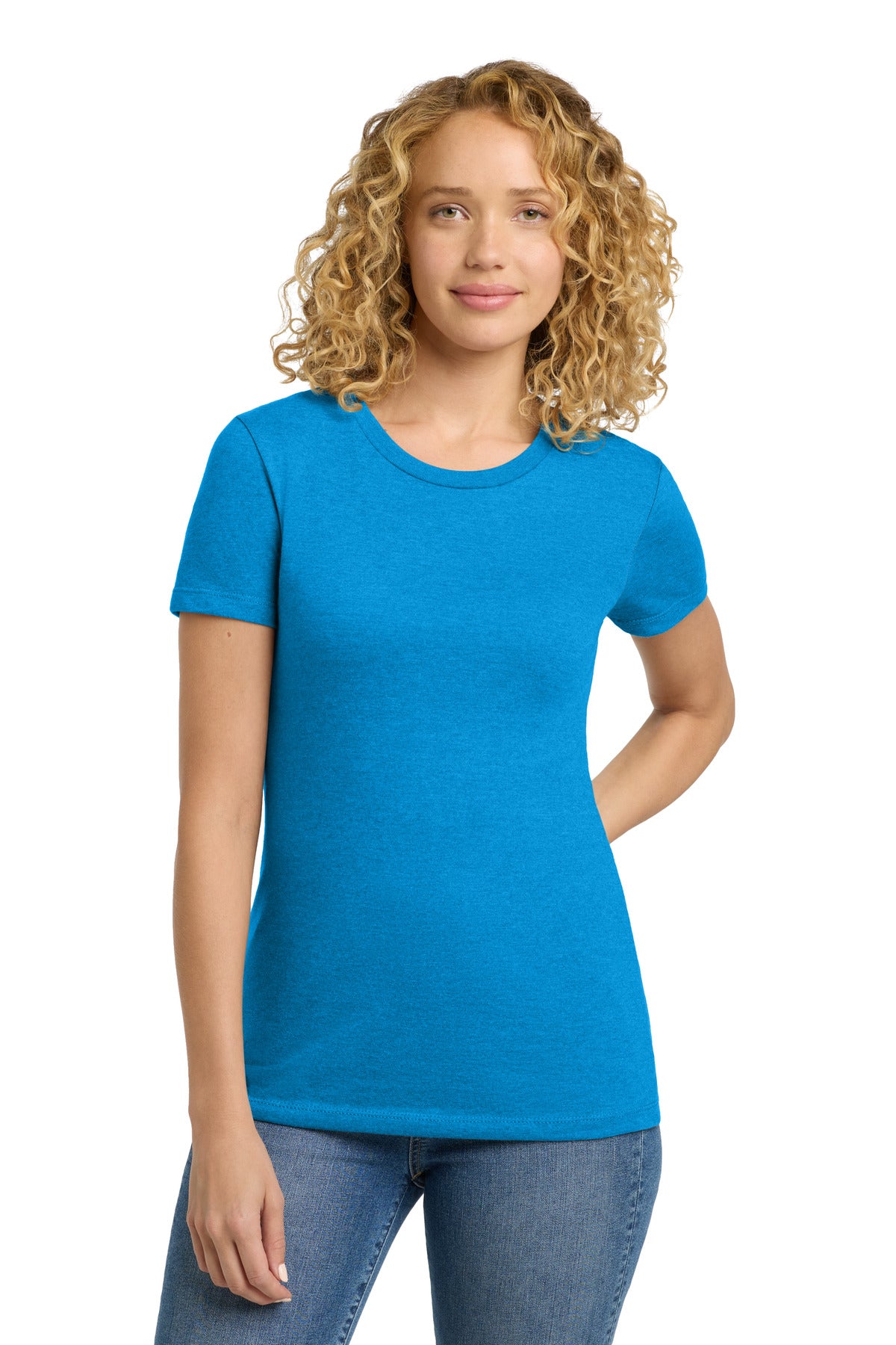 Next Level Apparel Women's CVC Tee. NL6610 - Turquoise - front