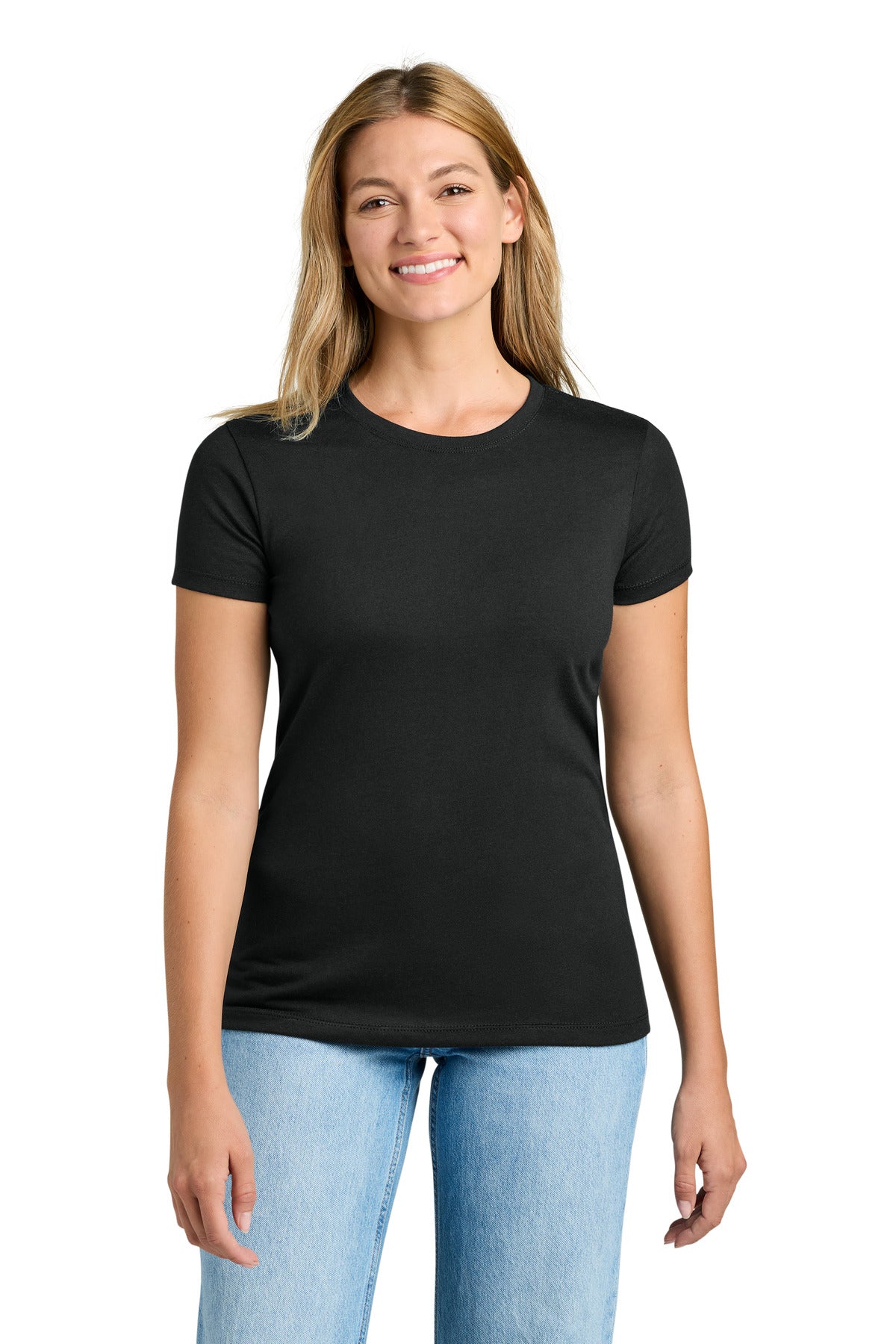 Next Level Apparel Women's Tri-Blend Tee. NL6710 - Black - front