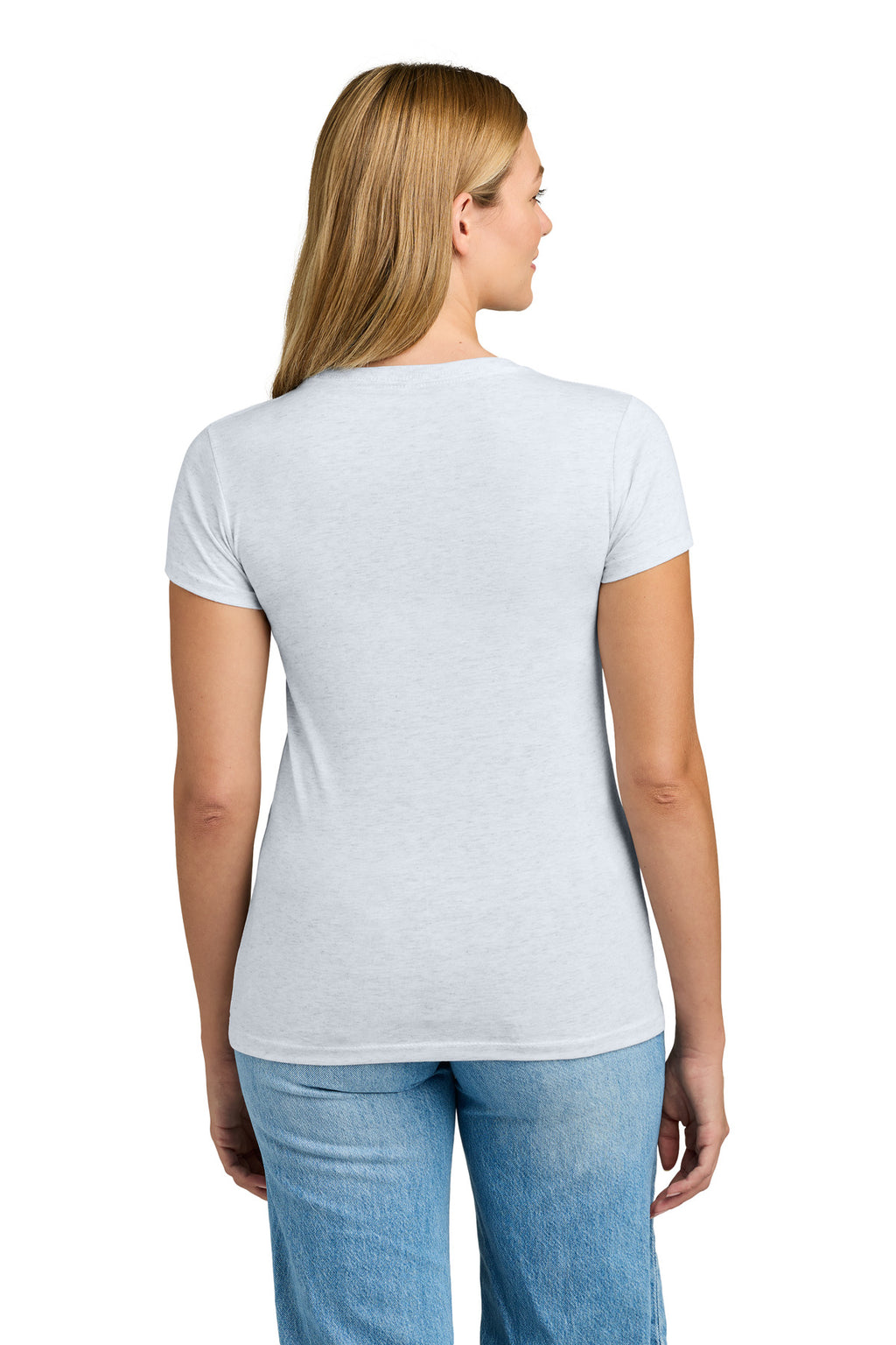 Next Level Apparel Women's Tri-Blend Tee. NL6710 - Heather White - back