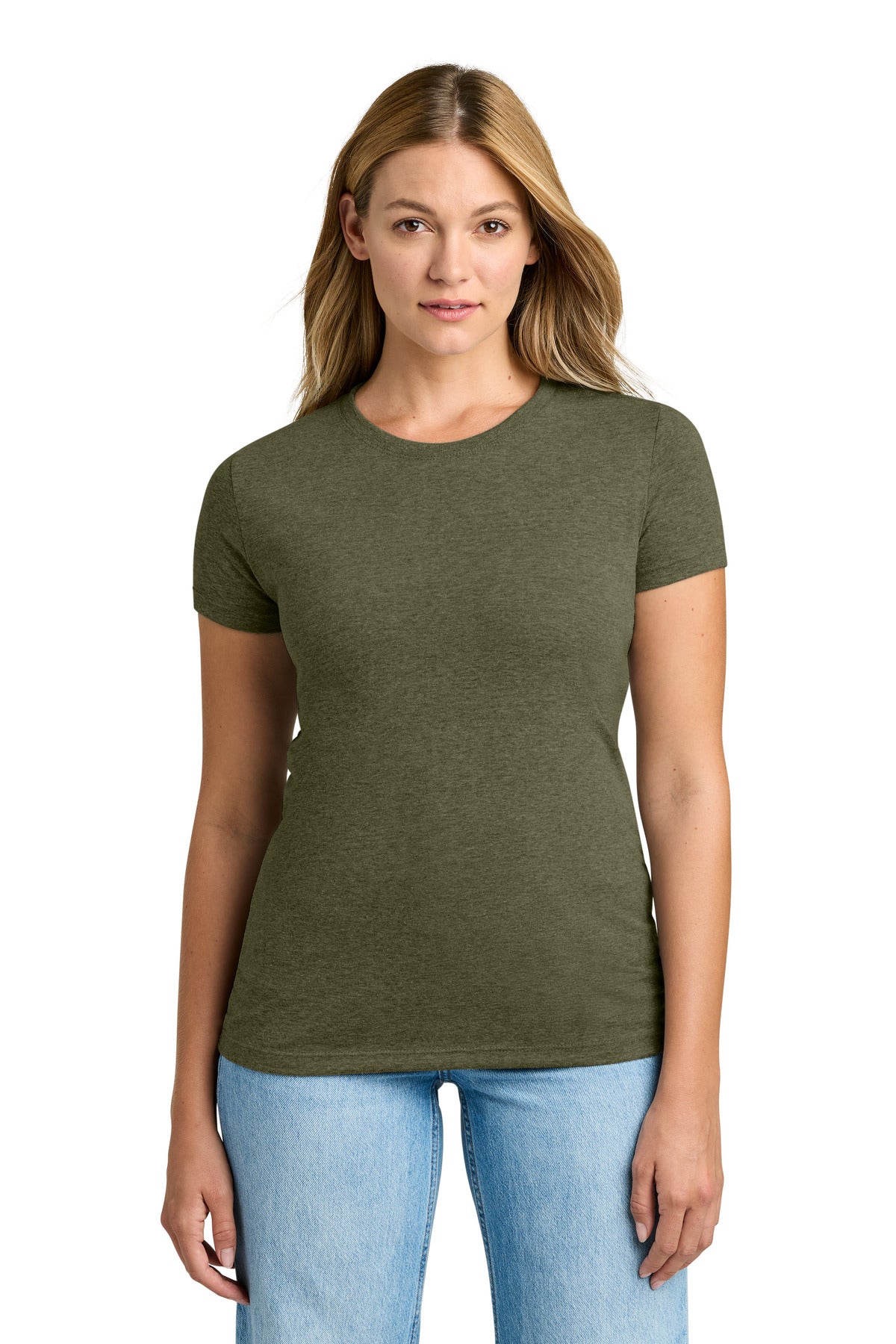 Next Level Apparel Women's Tri-Blend Tee. NL6710 - Military Green - front