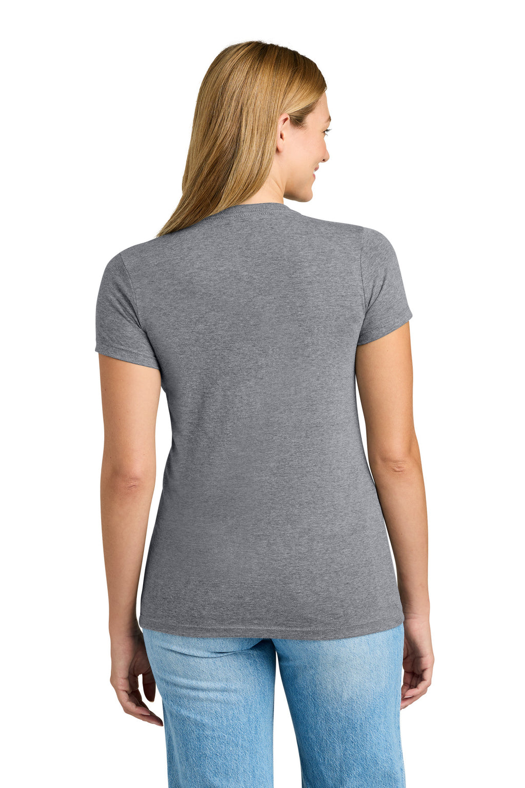 Next Level Apparel Women's Tri-Blend Tee. NL6710 - Premium Heather - back