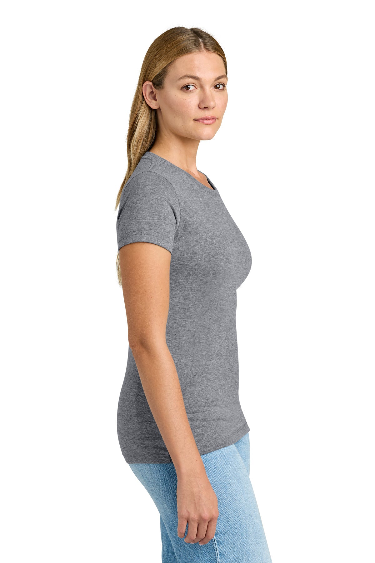 Next Level Apparel Women's Tri-Blend Tee. NL6710 - Premium Heather - side