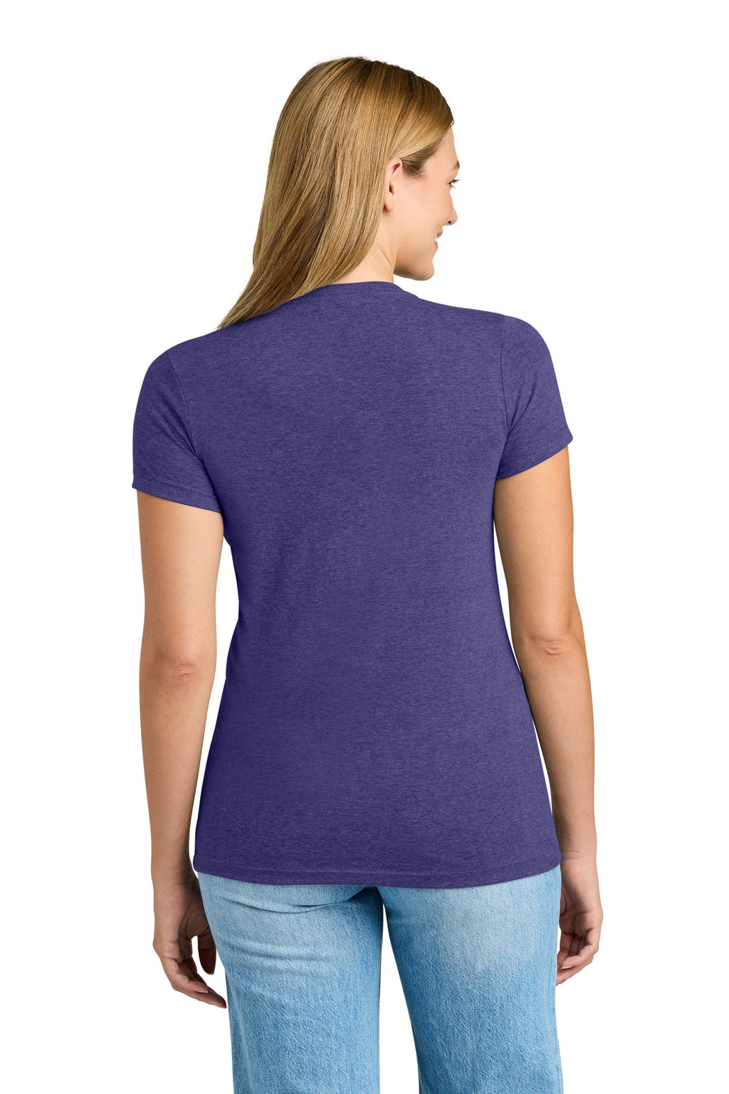 Next Level Apparel Women's Tri-Blend Tee. NL6710 - Purple Rush - back