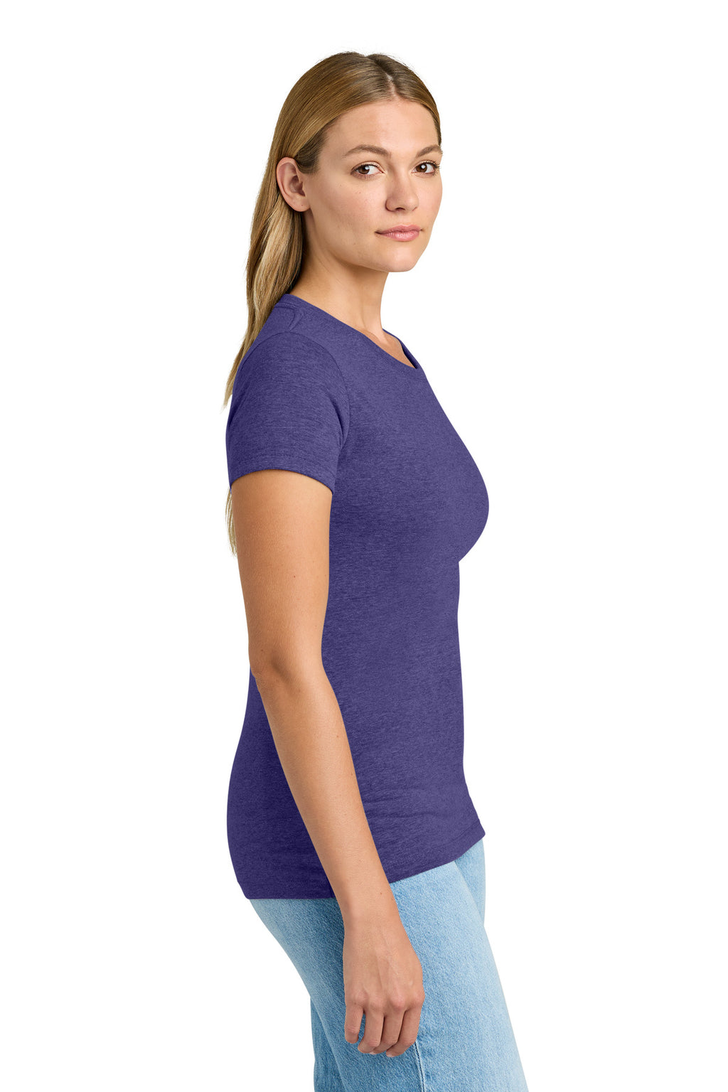 Next Level Apparel Women's Tri-Blend Tee. NL6710 - Purple Rush - side