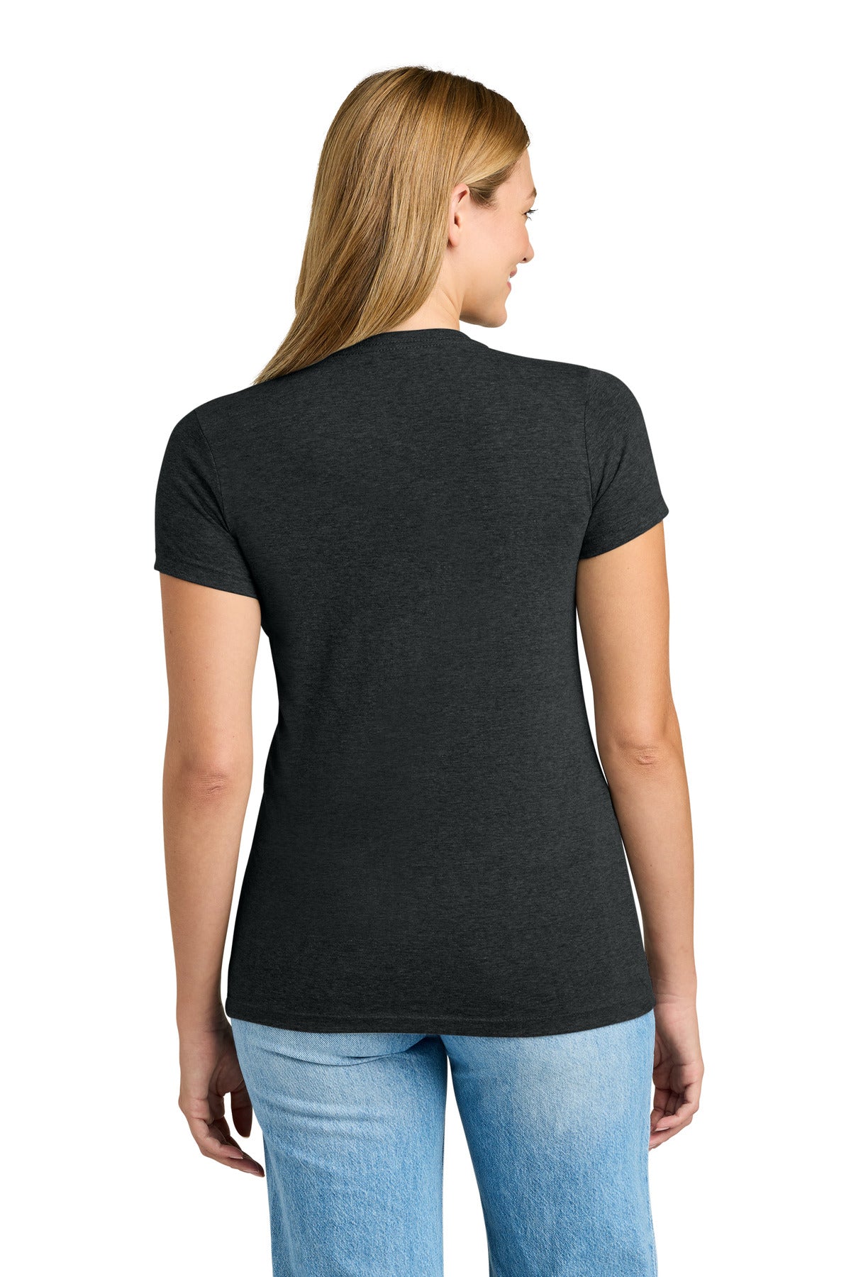 Next Level Apparel Women's Tri-Blend Tee. NL6710 - Vintage Black - back