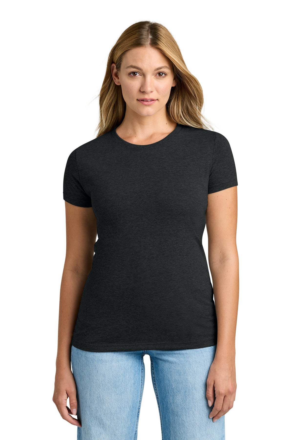Next Level Apparel Women's Tri-Blend Tee. NL6710 - Vintage Black - front
