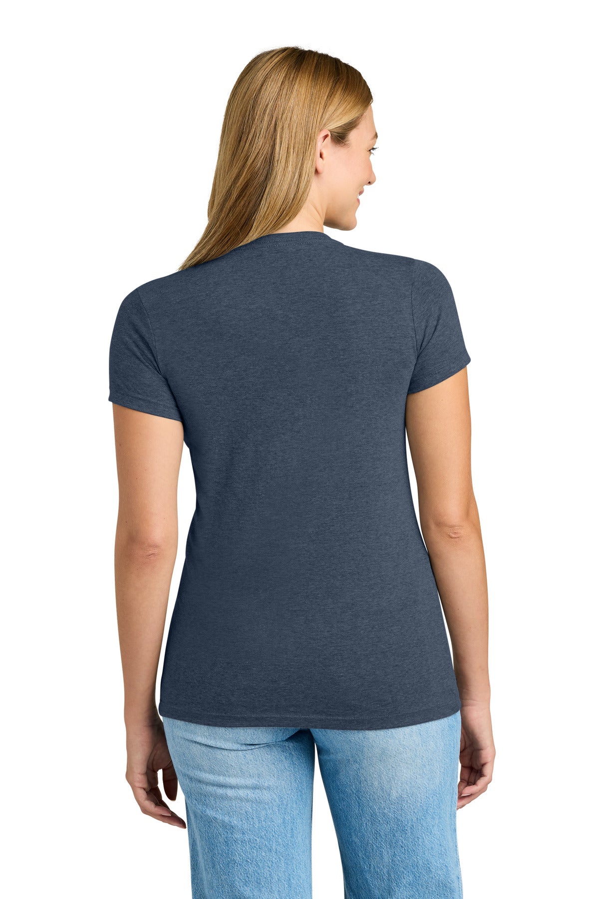 Next Level Apparel Women's Tri-Blend Tee. NL6710 - Vintage Navy - back