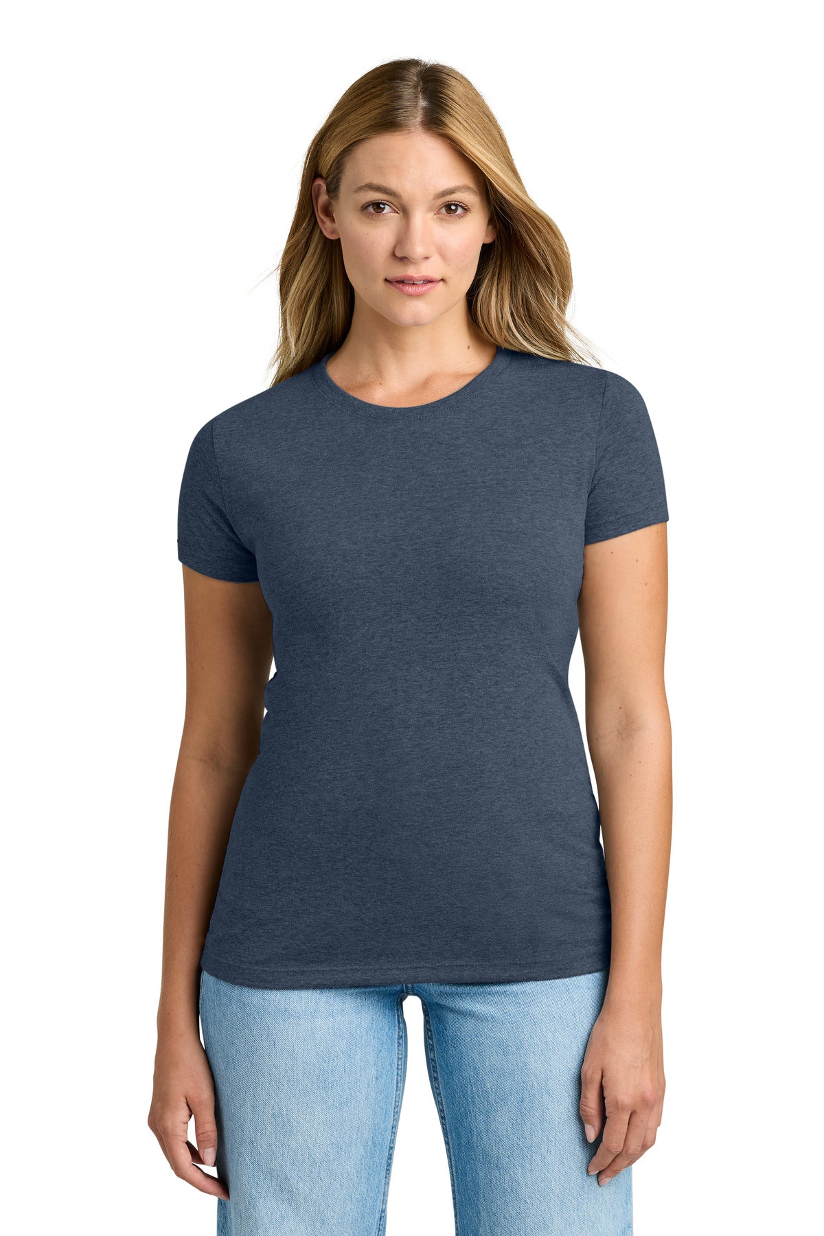 Next Level Apparel Women's Tri-Blend Tee. NL6710 - Vintage Navy - front