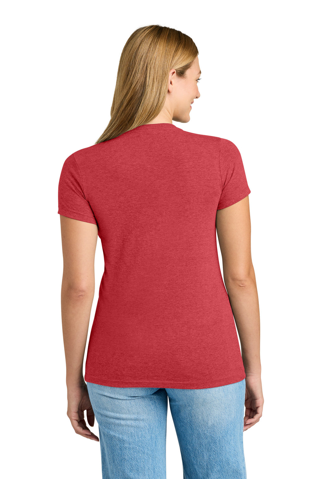 Next Level Apparel Women's Tri-Blend Tee. NL6710 - Vintage Red - back