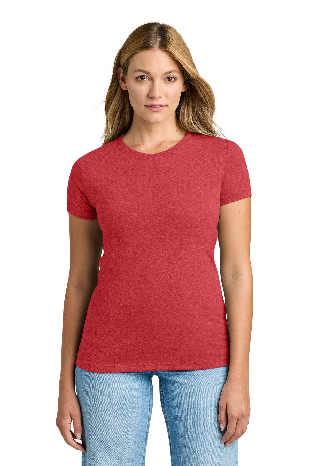 Next Level Apparel Women's Tri-Blend Tee. NL6710 - Vintage Red - front