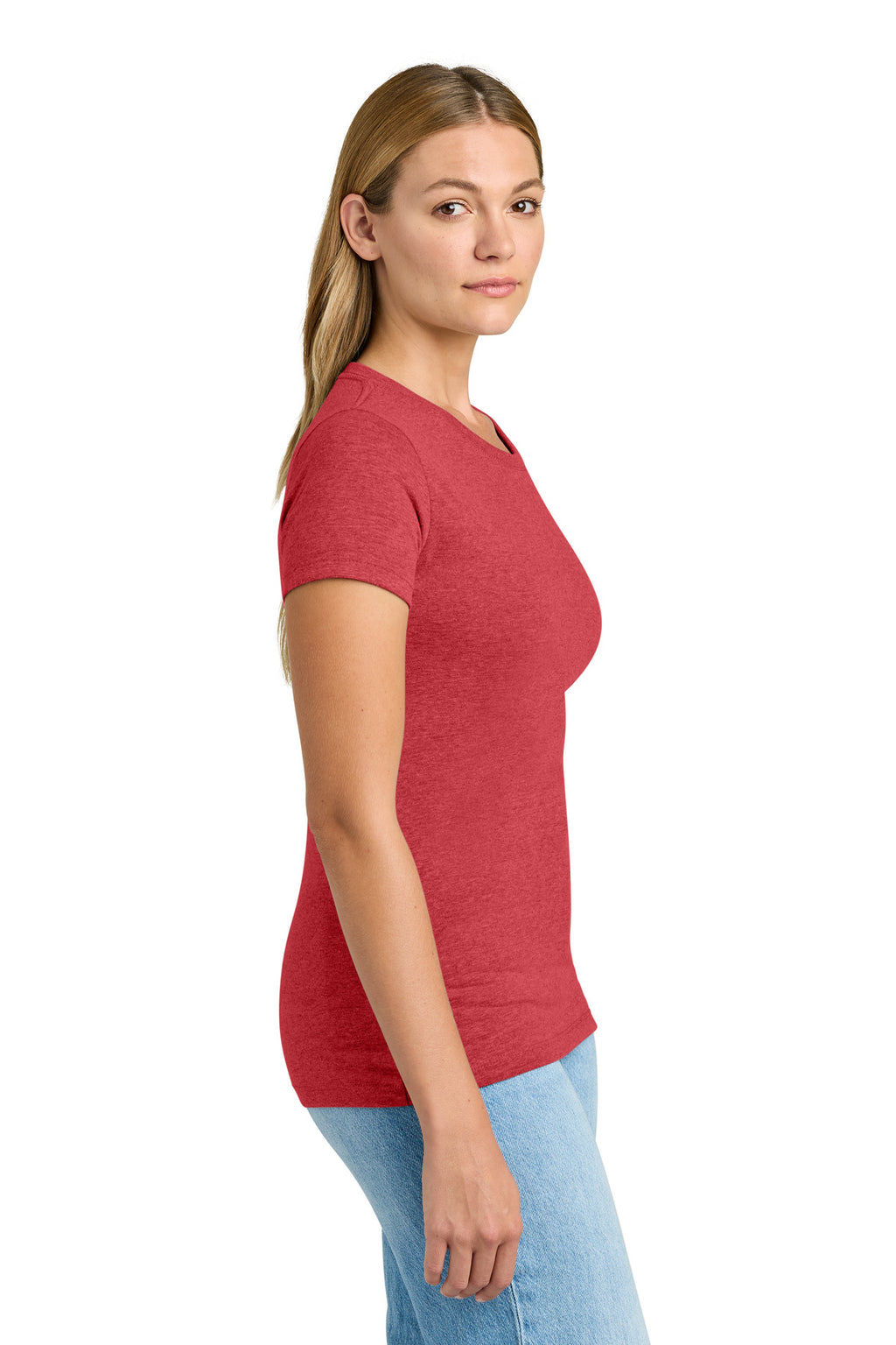 Next Level Apparel Women's Tri-Blend Tee. NL6710 - Vintage Red - side