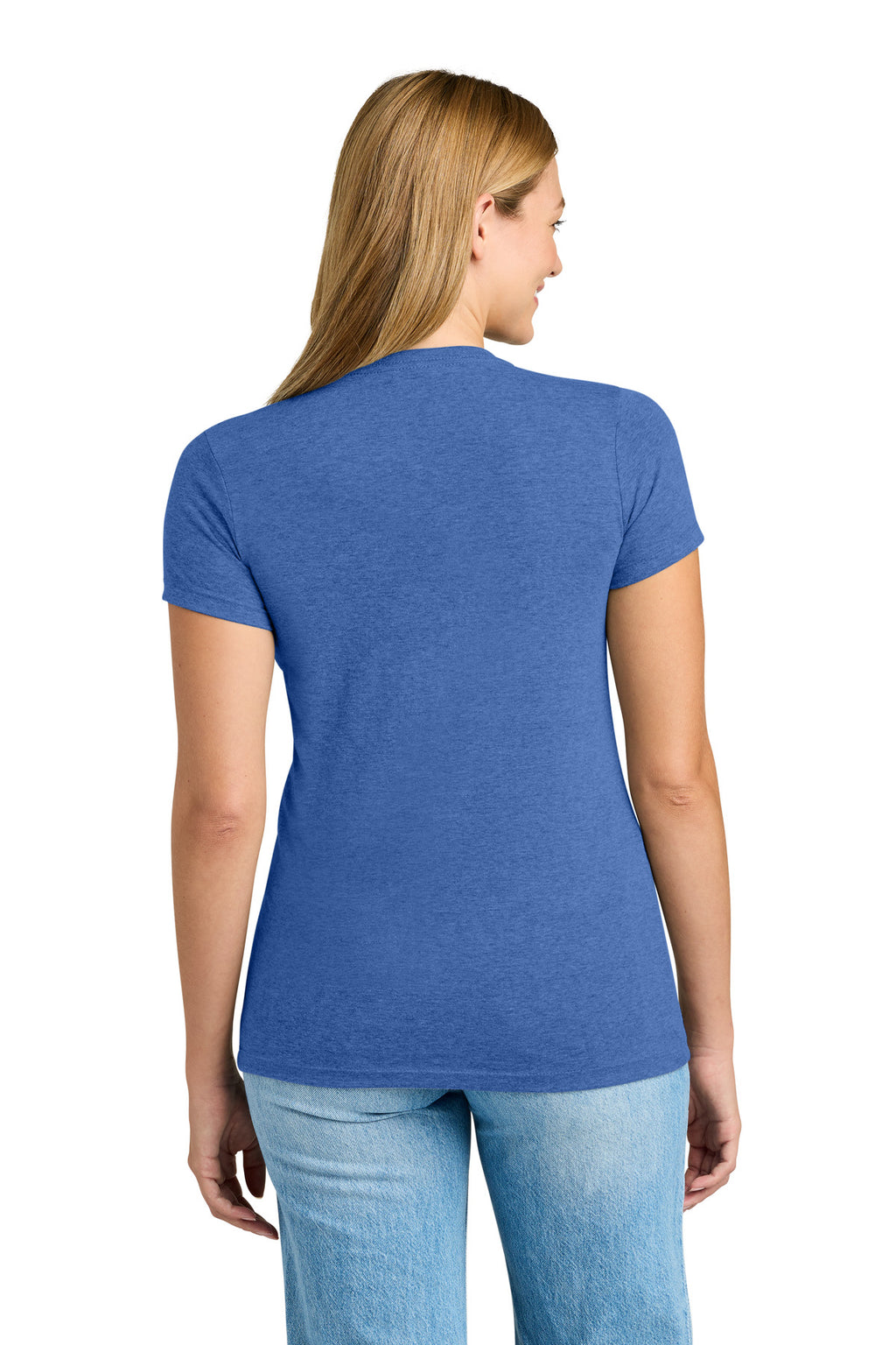 Next Level Apparel Women's Tri-Blend Tee. NL6710 - Vintage Royal - back