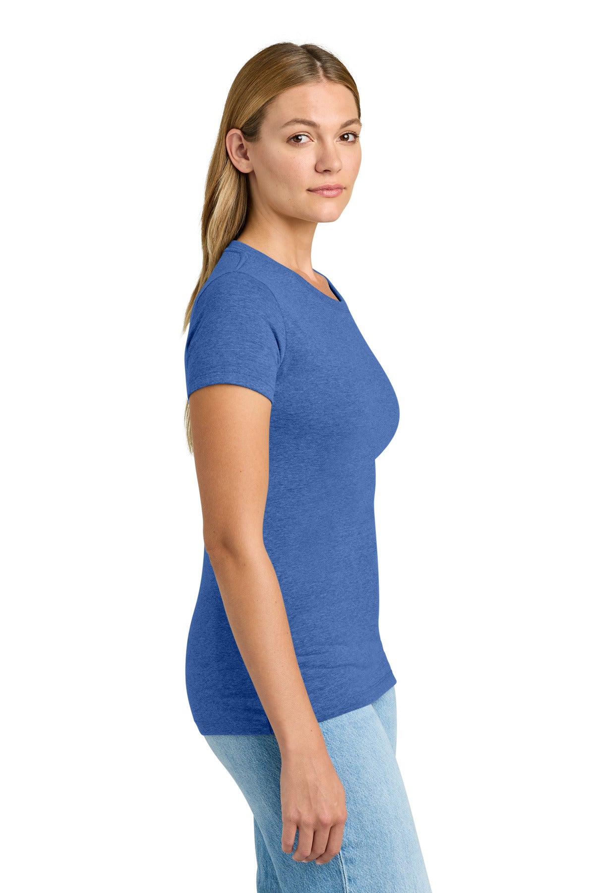 Next Level Apparel Women's Tri-Blend Tee. NL6710 - Vintage Royal - side