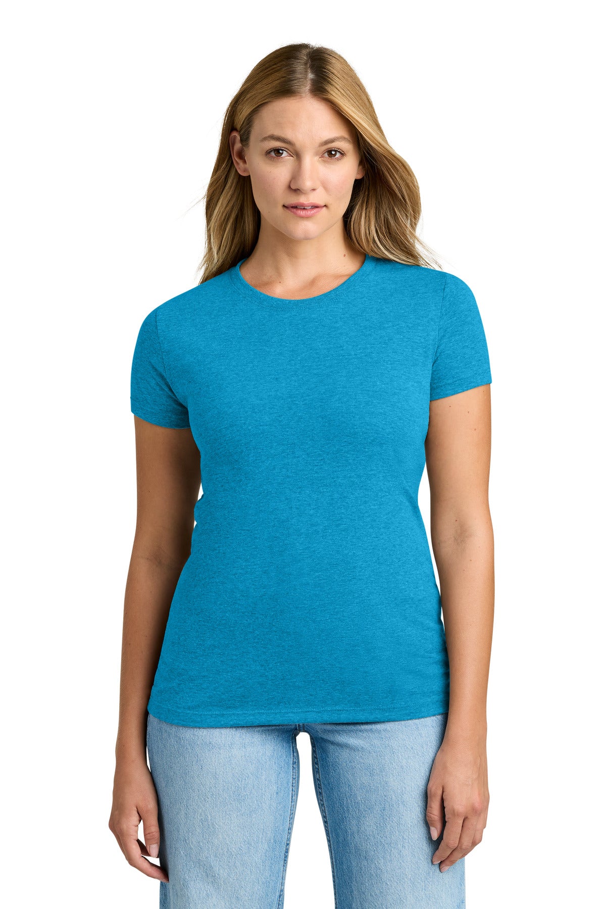 Next Level Apparel Women's Tri-Blend Tee. NL6710 - Vintage Turquoise - front