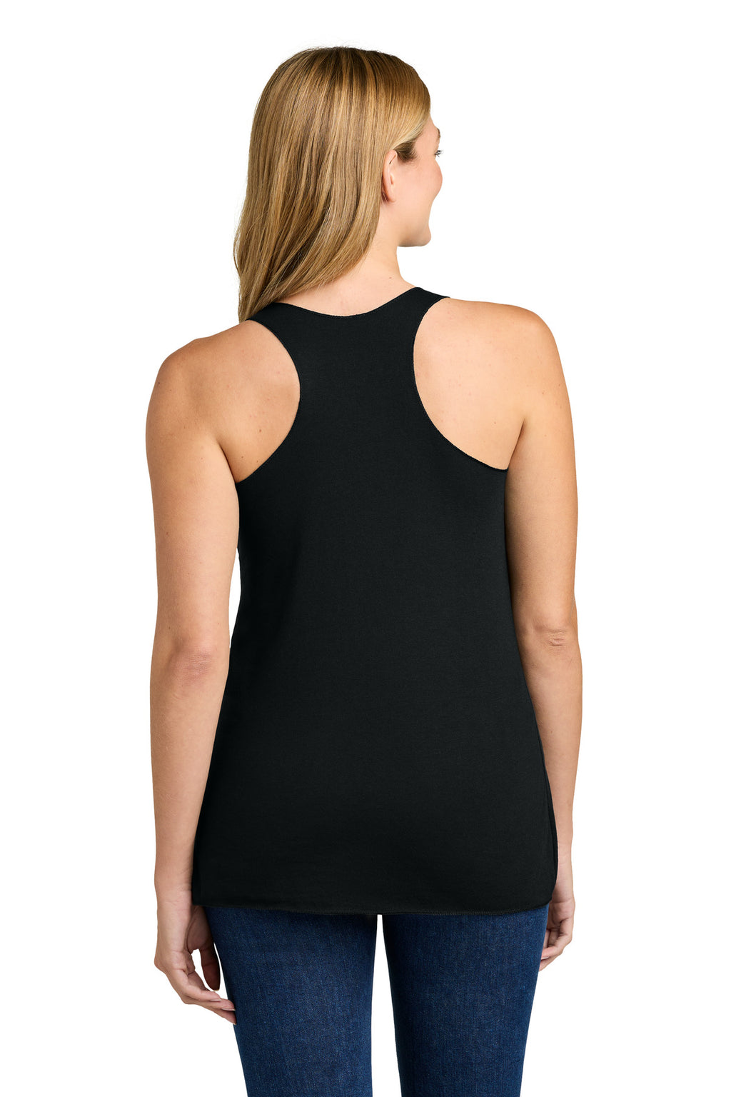 Next Level Apparel Women's Tri-Blend Racerback Tank. NL6733 - Black - back