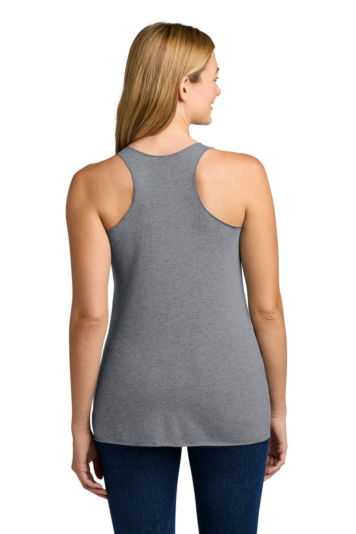 Next Level Apparel Women's Tri-Blend Racerback Tank. NL6733 - Premium Heather - back