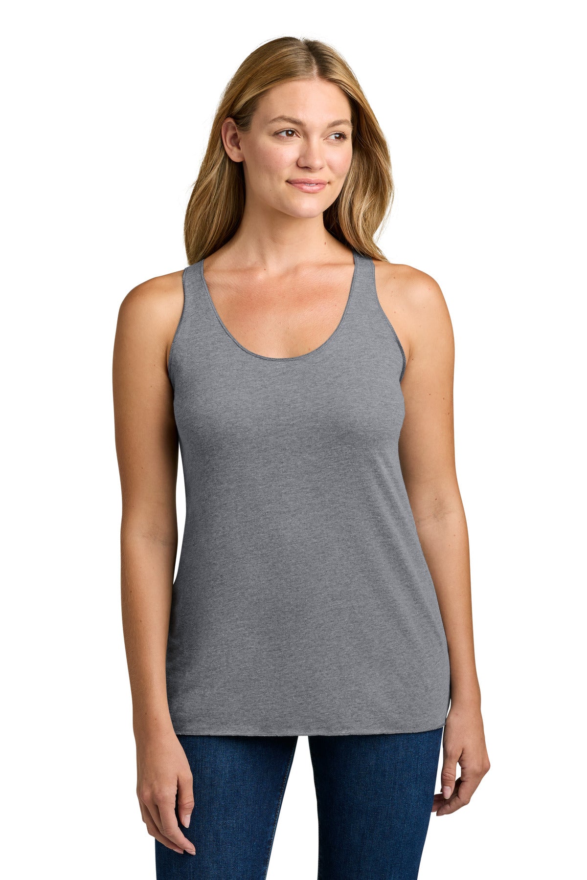 Next Level Apparel Women's Tri-Blend Racerback Tank. NL6733 - Premium Heather - front
