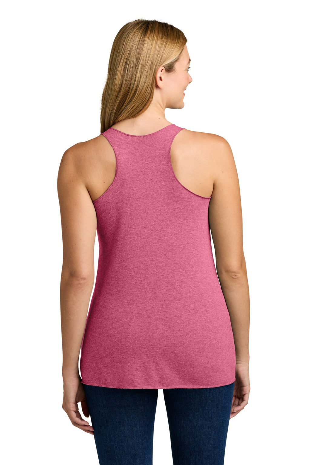 Next Level Apparel Women's Tri-Blend Racerback Tank. NL6733 - Vintage Pink - back