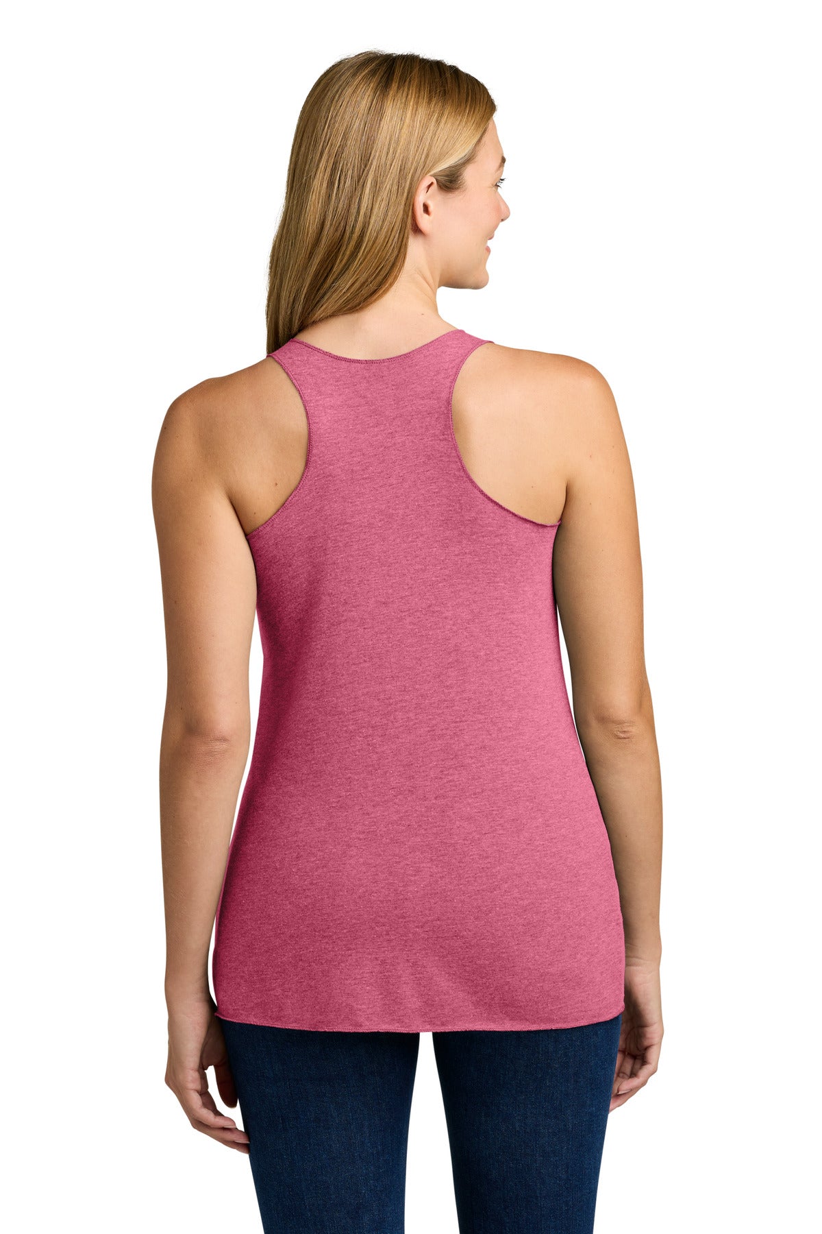 Next Level Apparel Women's Tri-Blend Racerback Tank. NL6733 - Vintage Pink - back