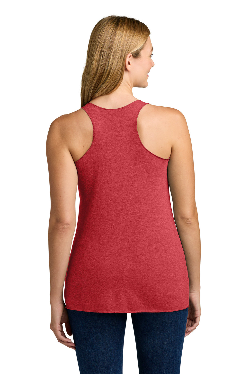 Next Level Apparel Women's Tri-Blend Racerback Tank. NL6733 - Vintage Red - back