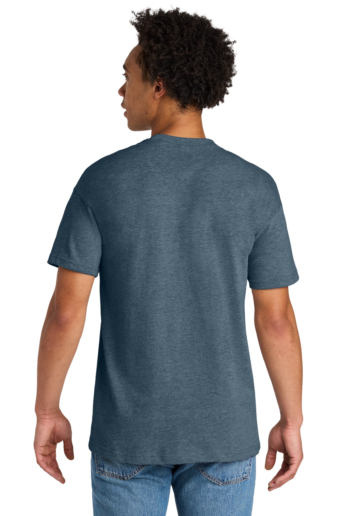 Next Level Apparel Heavyweight Tee NL7200 - Heather Blue Jean - back