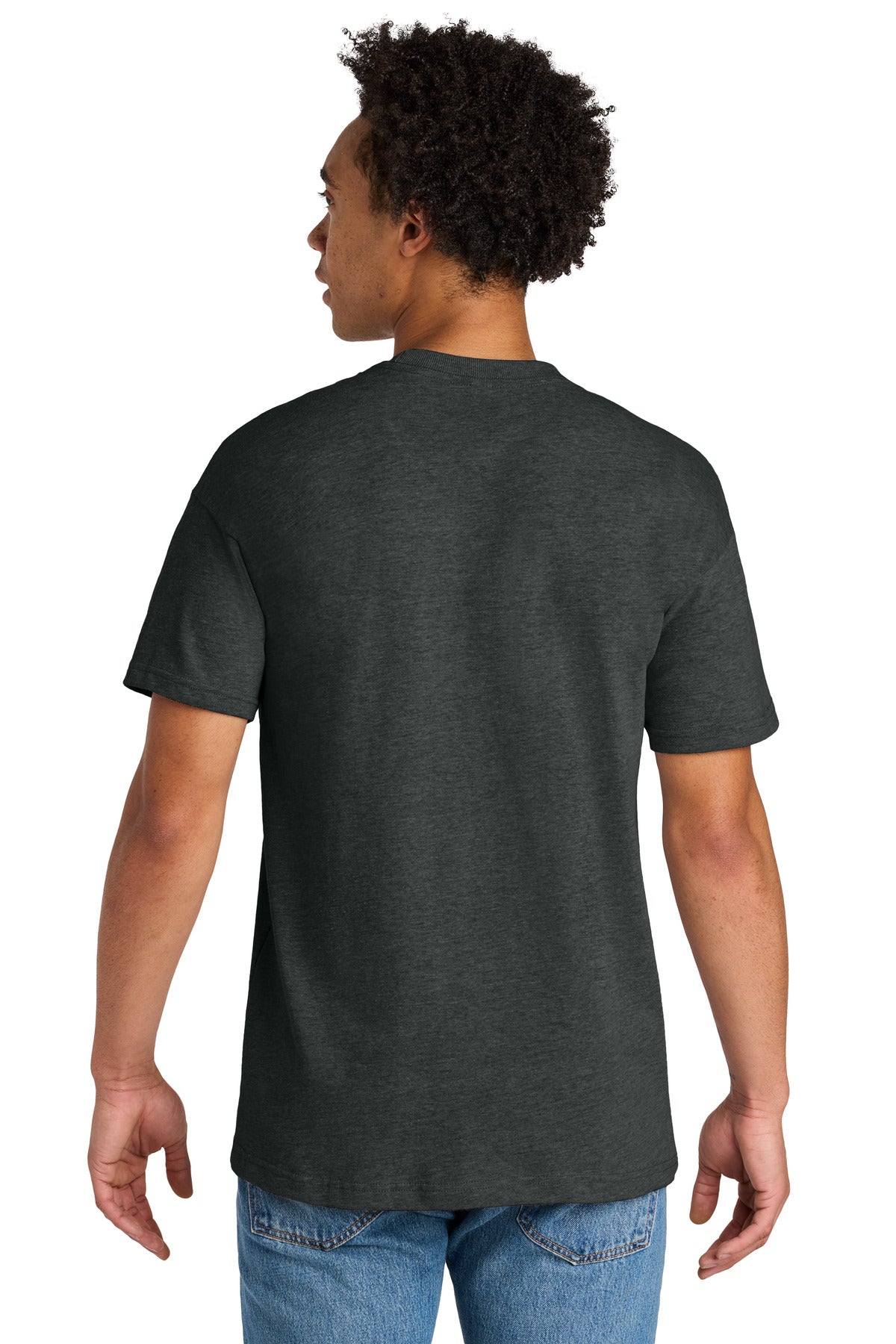 Next Level Apparel Heavyweight Tee NL7200 - Heather Graphite Black - back