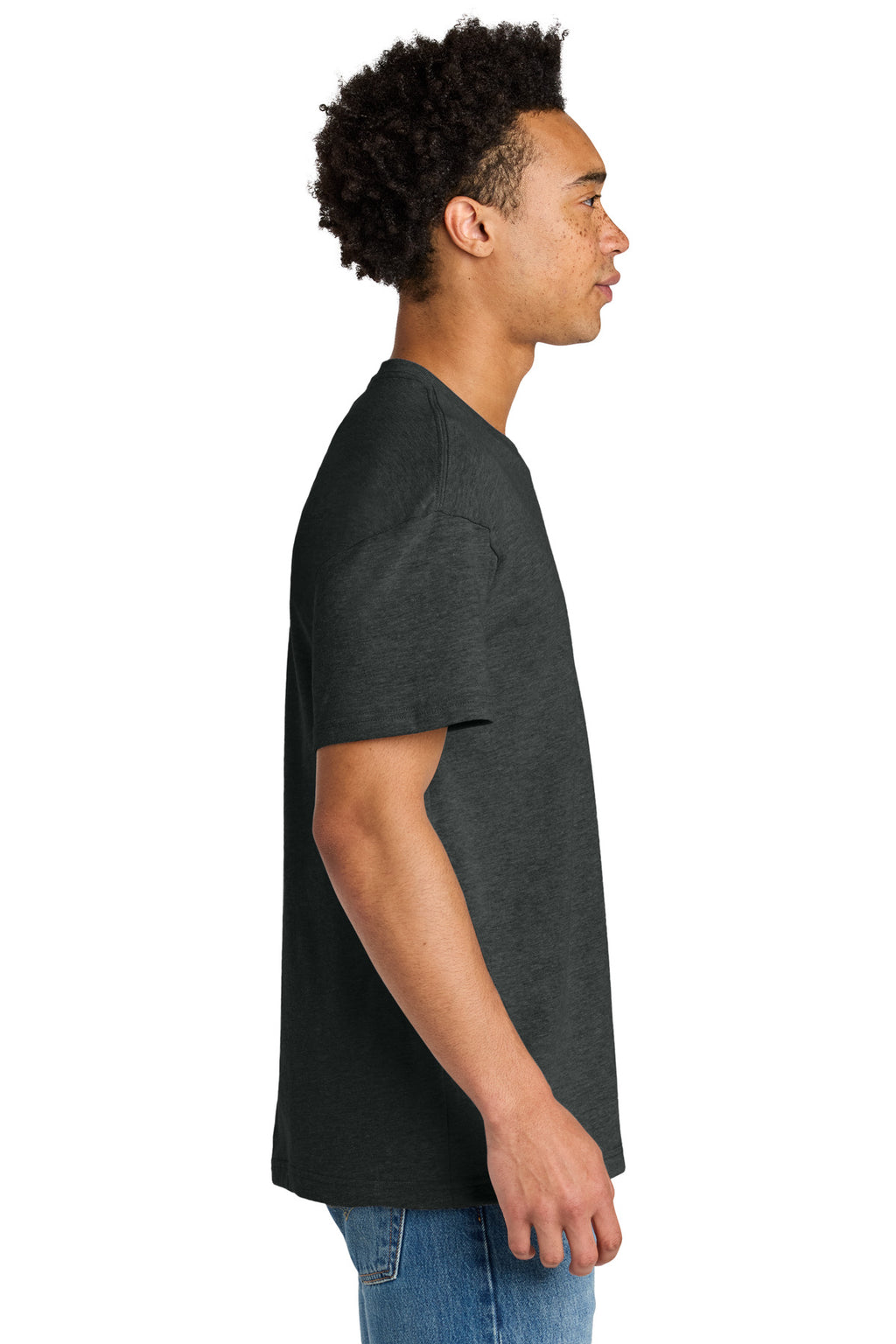 Next Level Apparel Heavyweight Tee NL7200 - Heather Graphite Black - side