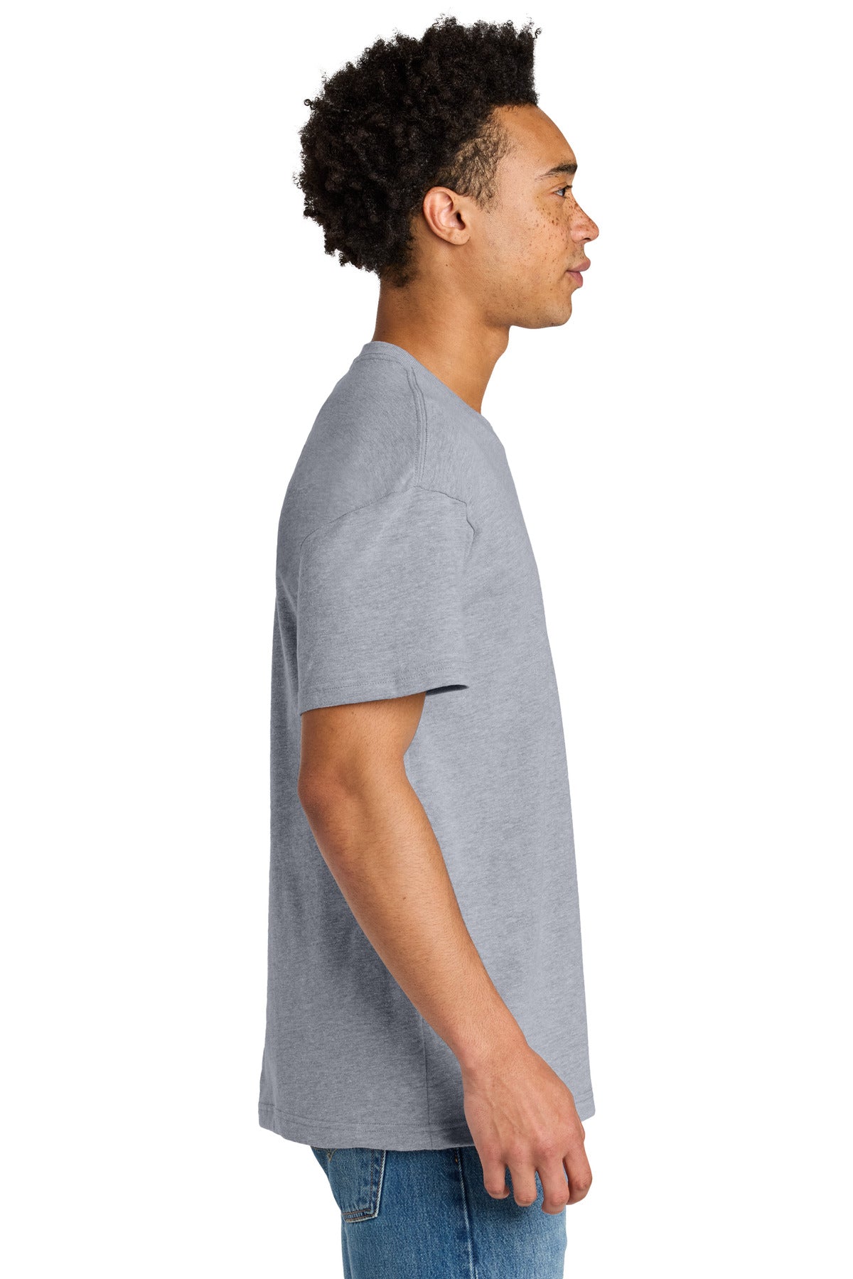Next Level Apparel Heavyweight Tee NL7200 - Heather Gray - side