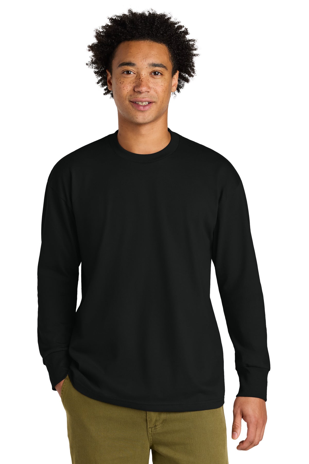 Next Level Apparel Heavyweight Long Sleeve Tee NL7211 - Black - front