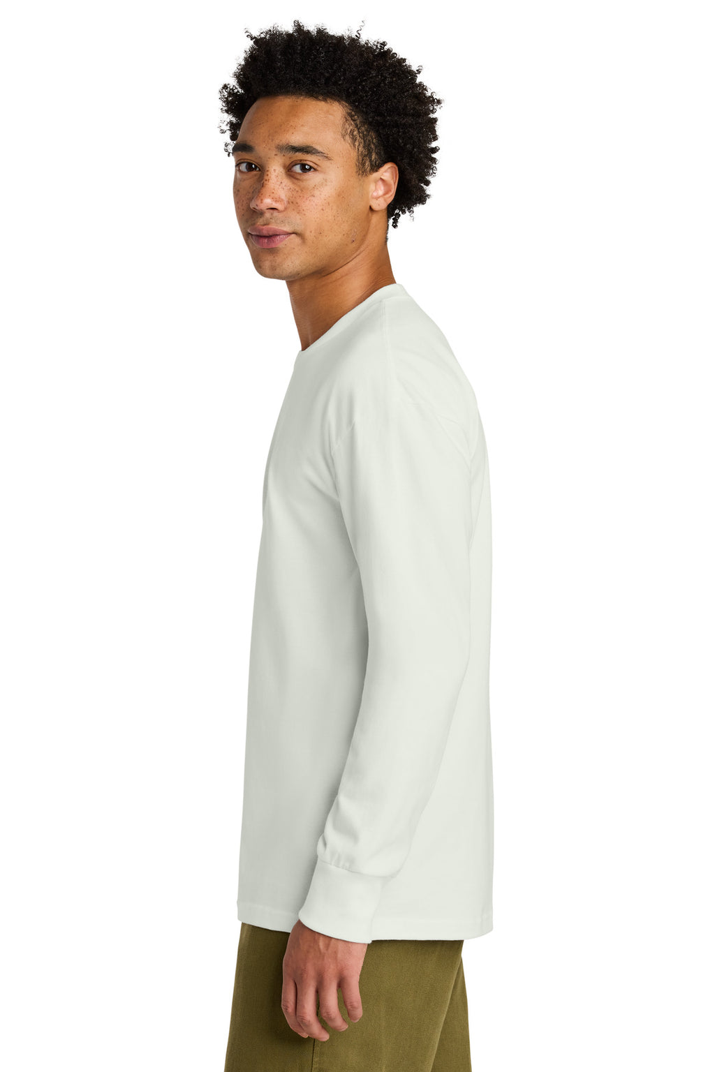 Next Level Apparel Heavyweight Long Sleeve Tee NL7211 - Bone - side