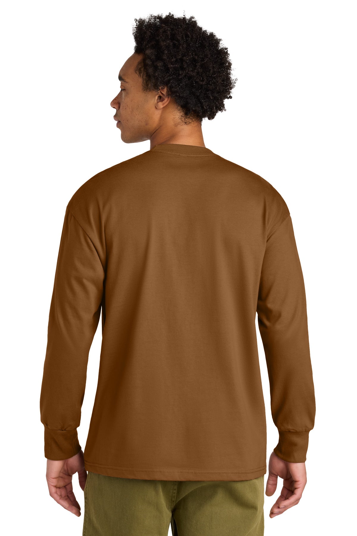 Next Level Apparel Heavyweight Long Sleeve Tee NL7211 - Clay - back