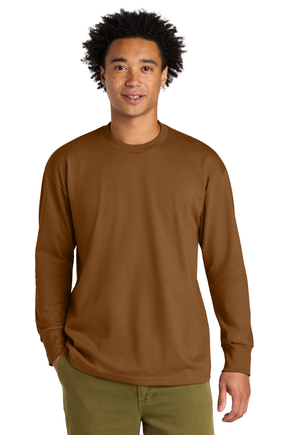 Next Level Apparel Heavyweight Long Sleeve Tee NL7211 - Clay - front
