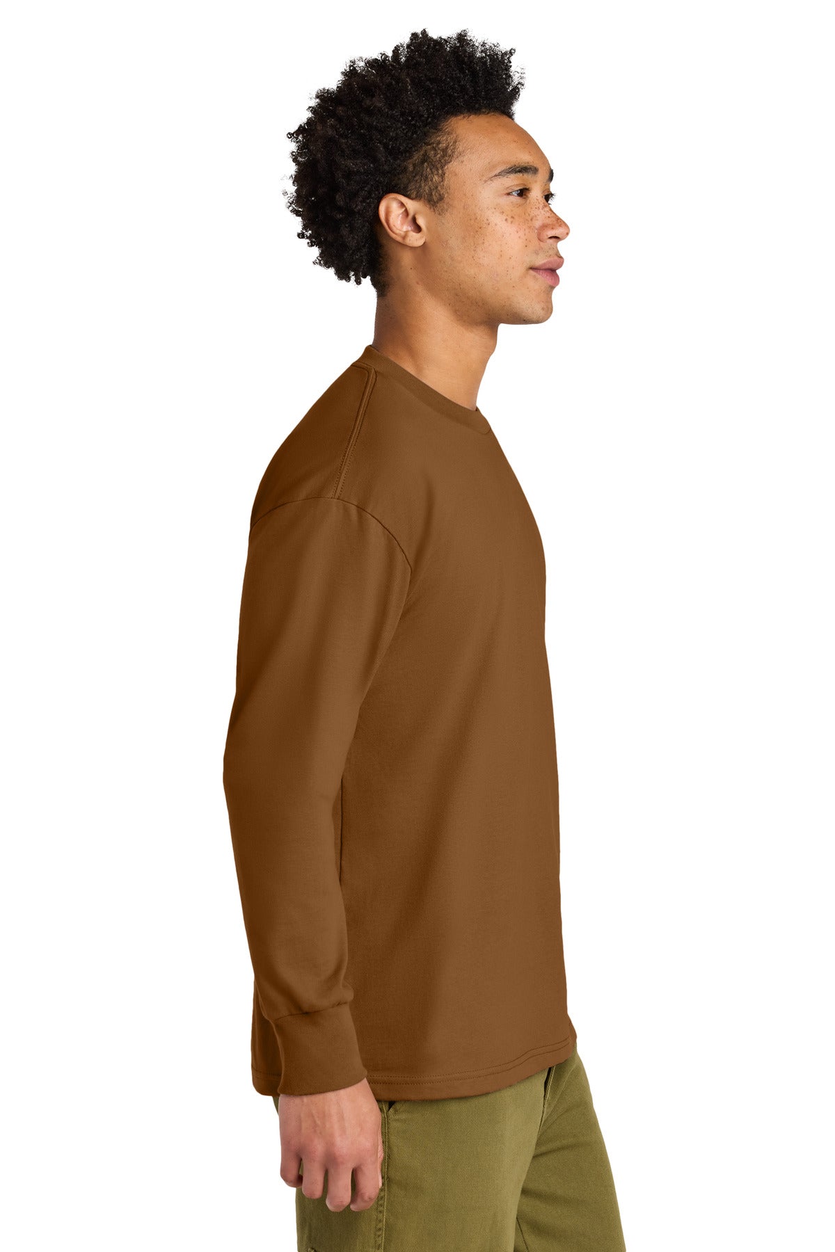 Next Level Apparel Heavyweight Long Sleeve Tee NL7211 - Clay - side