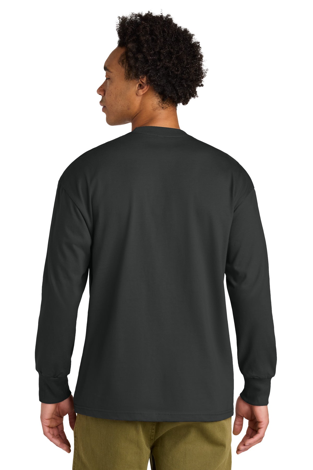 Next Level Apparel Heavyweight Long Sleeve Tee NL7211 - Graphite Black - back