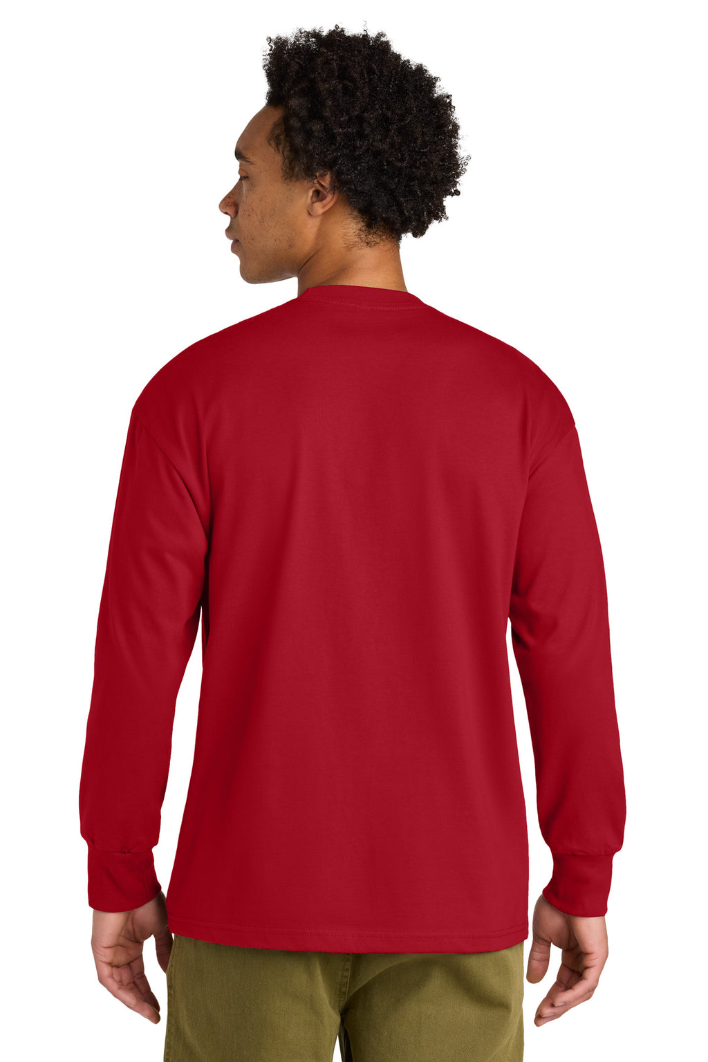 Next Level Apparel Heavyweight Long Sleeve Tee NL7211 - Red - back