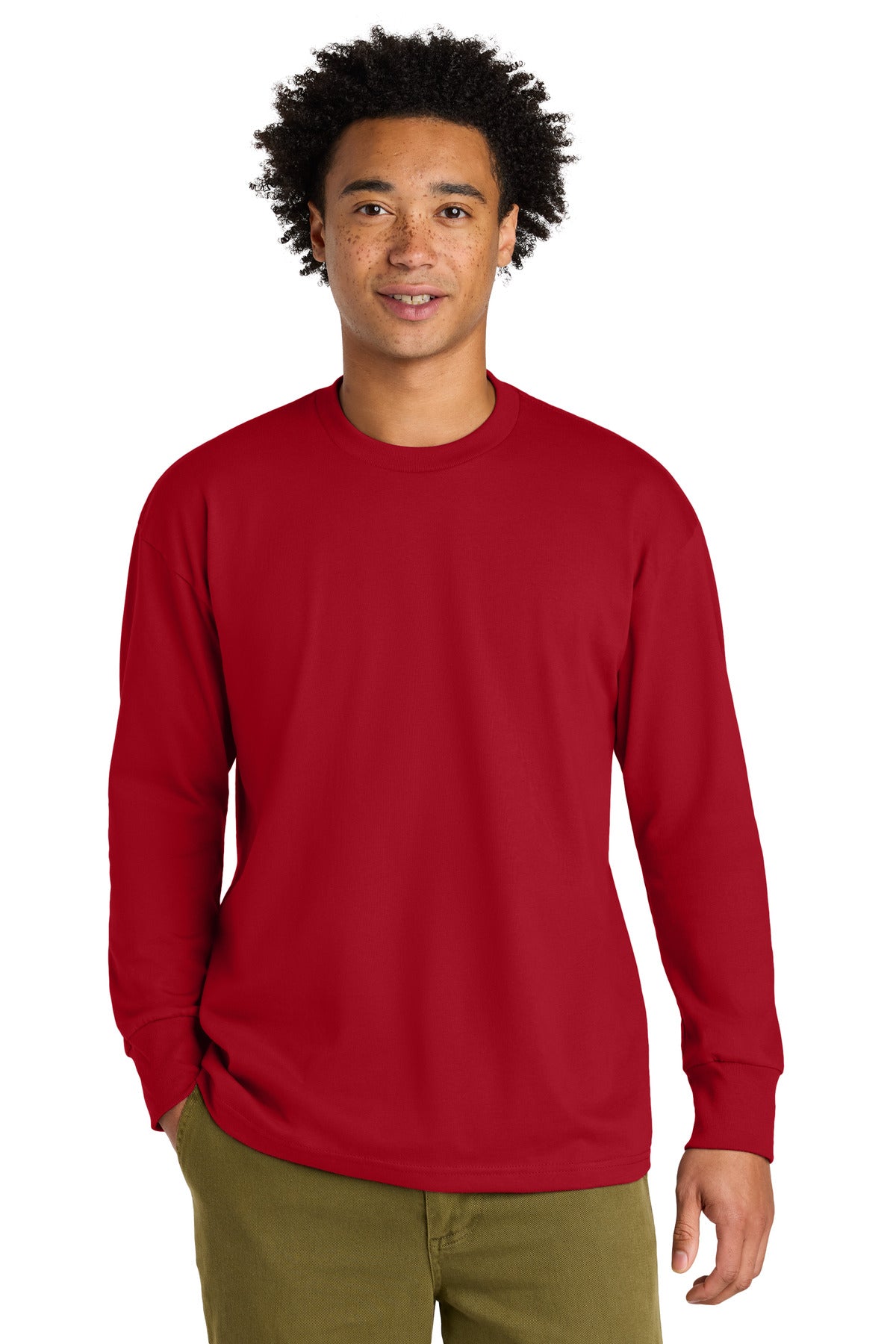 Next Level Apparel Heavyweight Long Sleeve Tee NL7211 - Red - front
