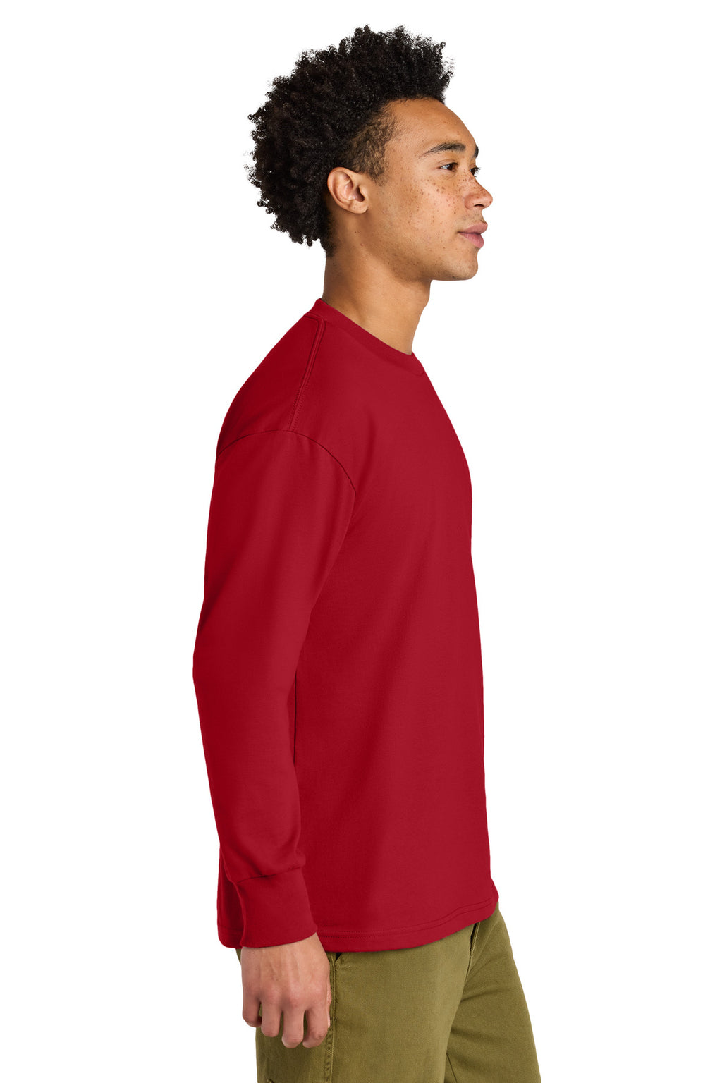 Next Level Apparel Heavyweight Long Sleeve Tee NL7211 - Red - side