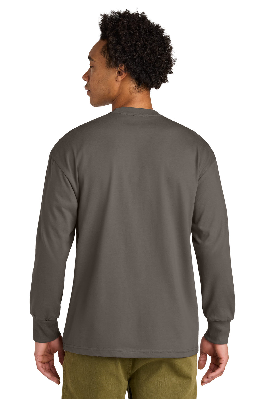Next Level Apparel Heavyweight Long Sleeve Tee NL7211 - Shiitake - back
