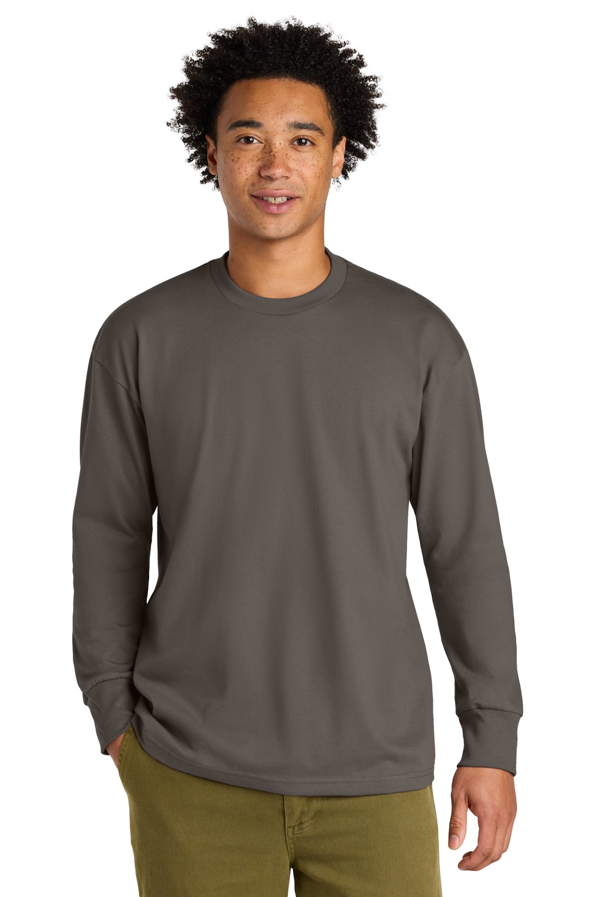 Next Level Apparel Heavyweight Long Sleeve Tee NL7211 - Shiitake - front